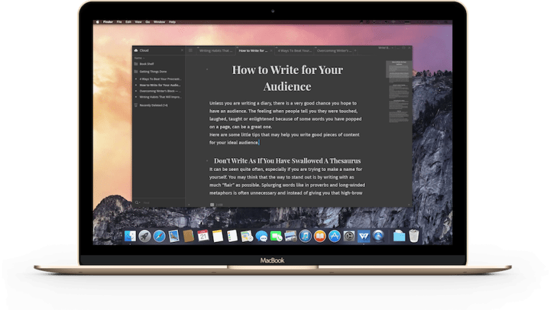 Write!, the Elegant Distraction-Free Writing App, Comes to the Mac