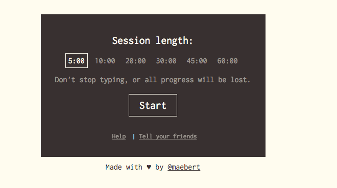 “The Most Dangerous Writing App” Destroys Your Progress if You Stop Typing