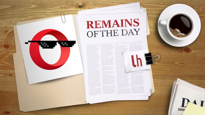 Remains of the Day: Opera Browser Gets Built-In Ad Blocker