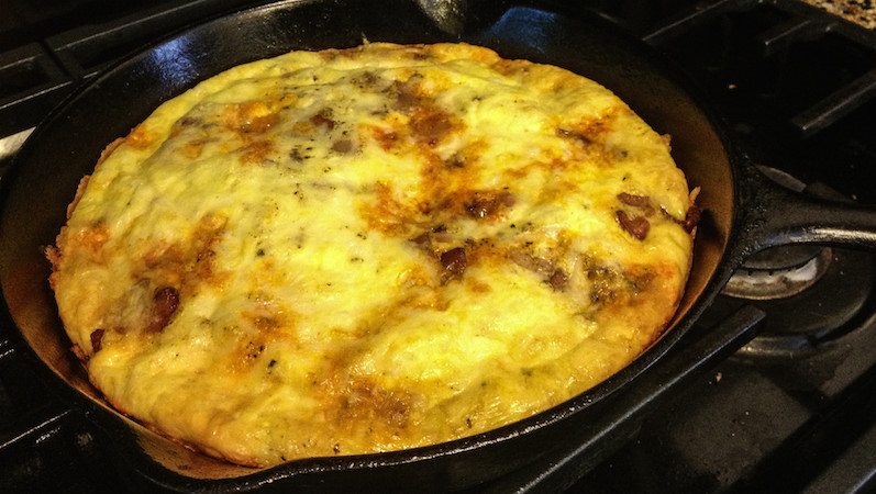 Turn Leftover Pasta into a Filling Breakfast Frittata