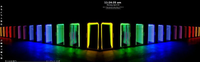 The Mirrored Color Dual-Monitor Desktop