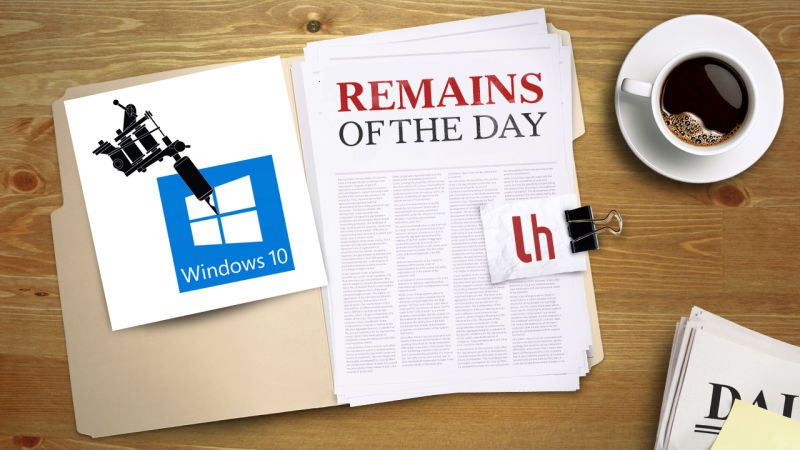 Remains of the Day: Latest Windows 10 Insider Preview Gets Inked