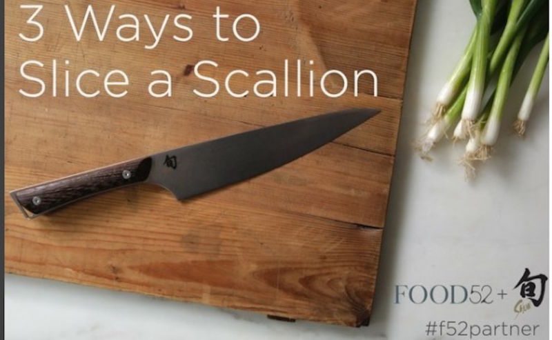 Three Different Ways to Slice a Scallion, Depending on What You're Cooking
