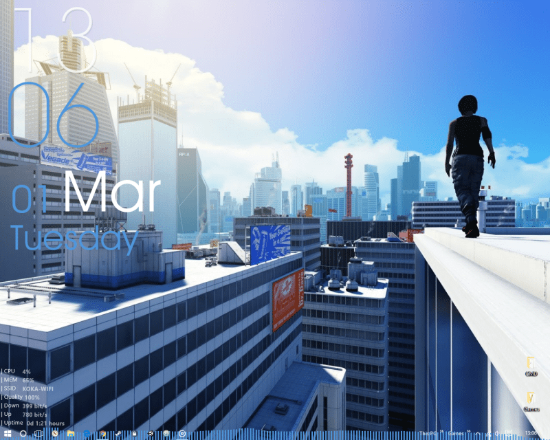 The Mirror's Edge Desktop