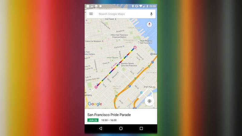 Google Maps Adds Pride Parade Routes to Traffic Data This Weekend