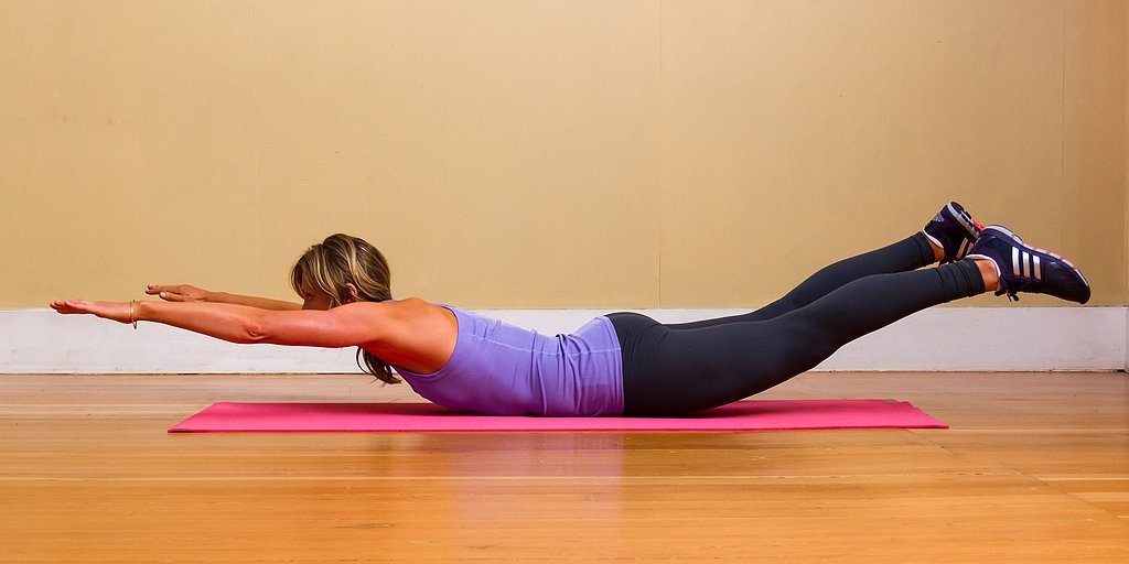 Superman Pose: Tone Up Ab Muscle And Relieve Back Pain In A Minute