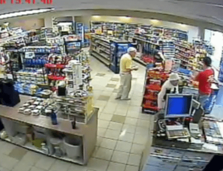 Elderly Woman Wants To Dance With Young Cashier, But The Queue Is Getting Long…