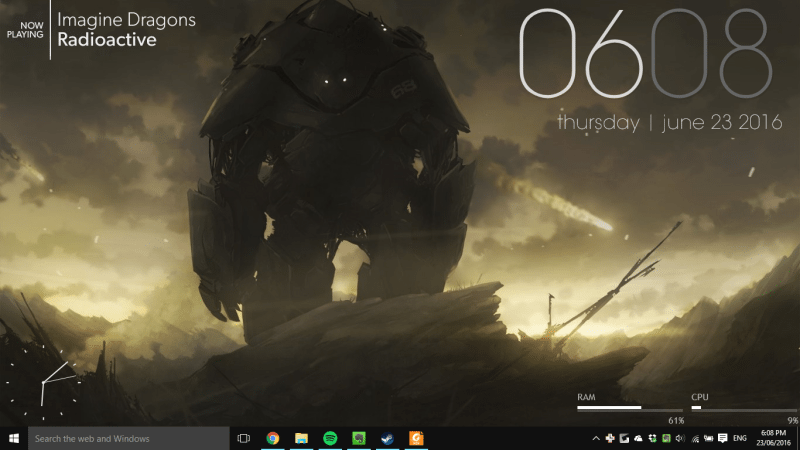 The Hulking Robot Desktop