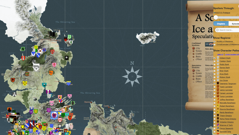 Get Your Game of Thrones Fix With This Interactive, Spoiler-Proof Map