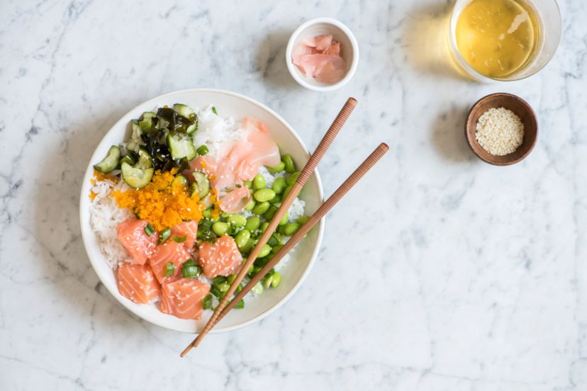 How To Make A Quick & Easy Poke Bowl That’ll Halt Your Anxiety In Its Tracks
