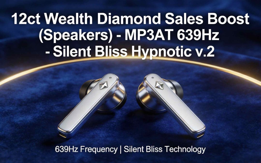 12ct Wealth Diamond Sales Boost (Speakers) – MP3AT 639Hz – Silent Bliss Hypnotic v.2 – 3X more powerful than 6ct.